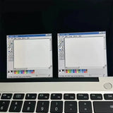 50 Sheets Vintage Computer Drawing Board Notepad Retro Style Memo Pad Square Paper for Creative Illustration and Design Pads