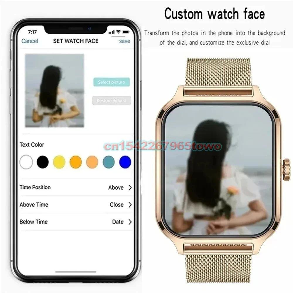 Smart Watch For Android IOS Watches 1.83inch HD Display Bluetooth Call Message Alert Music Sports Mode Smartwatch Men Women Ht30