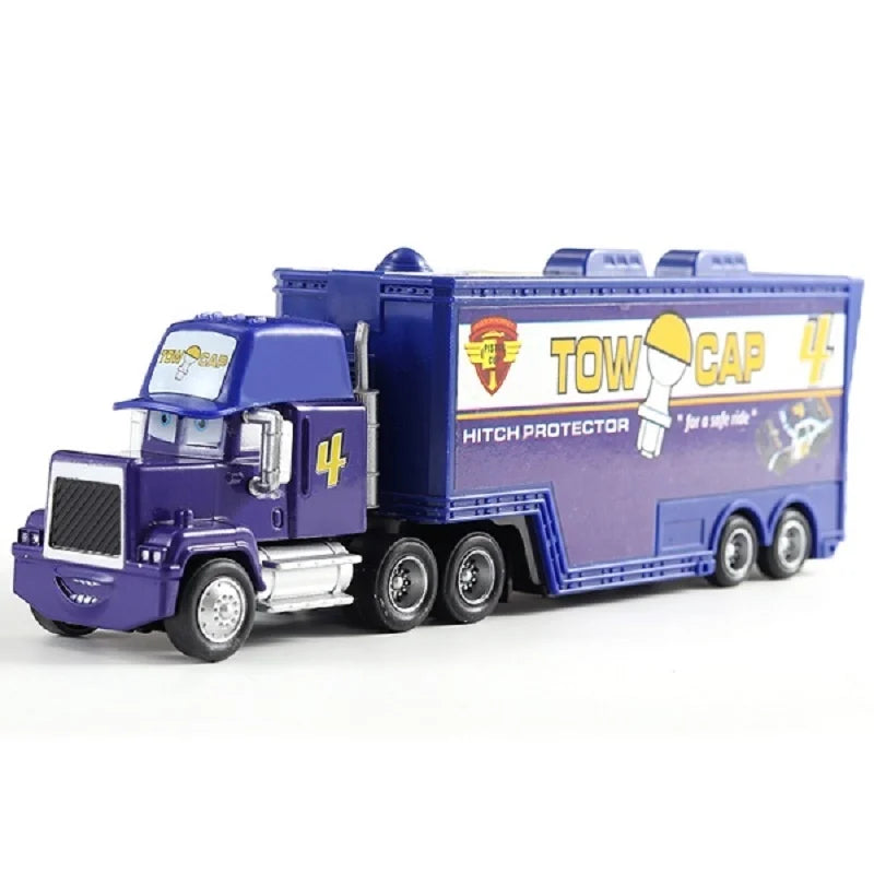 Disney Pixar Cars 2 3 Juguetes Rayo McQueen Camión Jackson Storm Tío Mack 1:55 Camión de fundición Modelo de remolque Niño niños Regalo