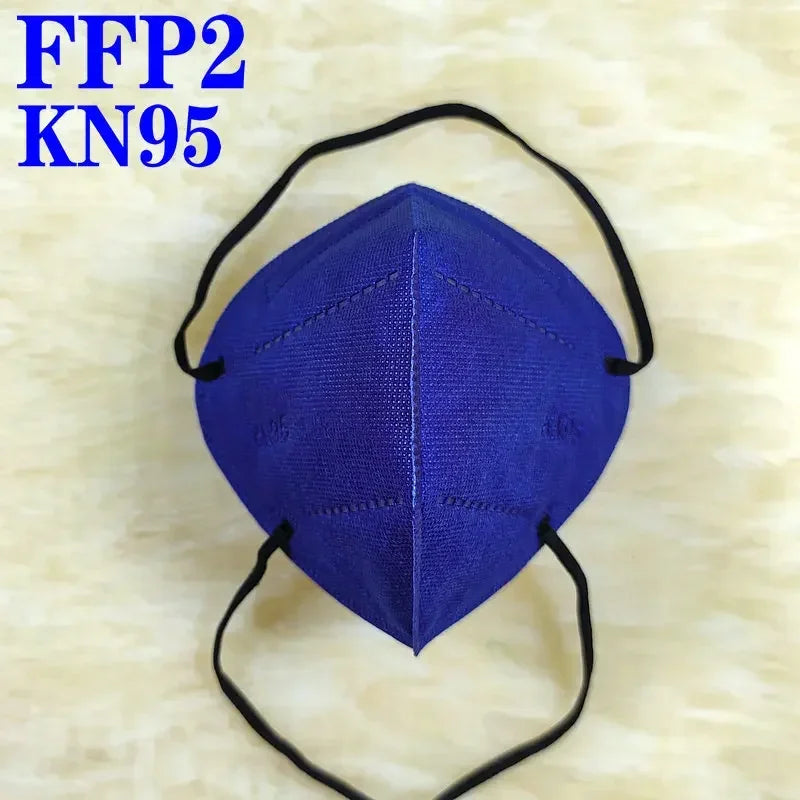 FFP2 headband Mascarillas CE KN95 Mask Black White 5 Layers Face Mask KN95 Filter Respirator mouth Mask Adults filter