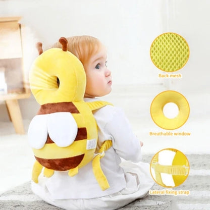 Baby Protect Pillow Learn Walk Head Protector Cushion Anti Fall Backward Cap Carry Cartoon Kids Safe Bibi