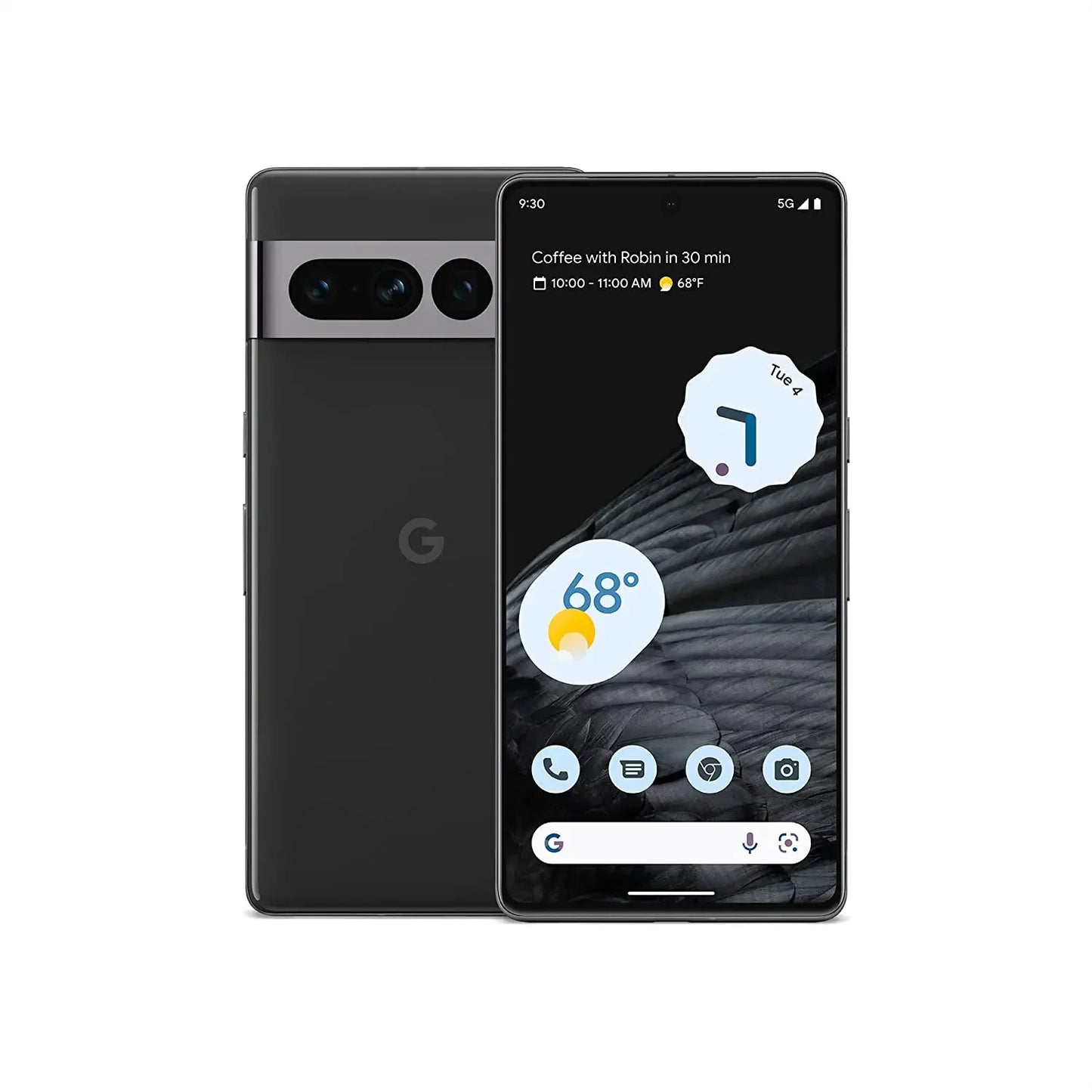 Smartphone Google Pixel 7 Pro 5G, 12 GB de RAM, 128 GB de ROM, pantalla OLED Google Tensor G2 de 6,7", 120 Hz, cámara triple de 50 MP, NFC, disponible.