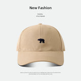 Stylish Bear Embroidered Baseball Cap Sun Protective Breathable Adjustable Ideal Casual Hat Men Women Unisex Baseball Cap
