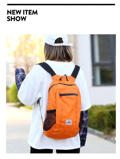 20L Portable Foldable Backpack Folding Mountaineering Bag Ultralight Outdoor Climbing Cycling Travel Knapsack Hiking Daypack