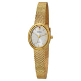 Relogio feminino oval dourado berny de luxo quartzo a prova de agua