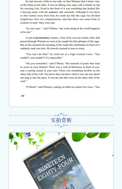 English Novel Book Nineteen Eighty-Four English Original Version 1984 World Classic Literature Fiction Book Genuine Libros