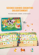 Montessori Busy Book for Kids Sticker Quiet Book Baby Early Educational Toy toddlers Matching Puzzles Game Learning Toys Gifts