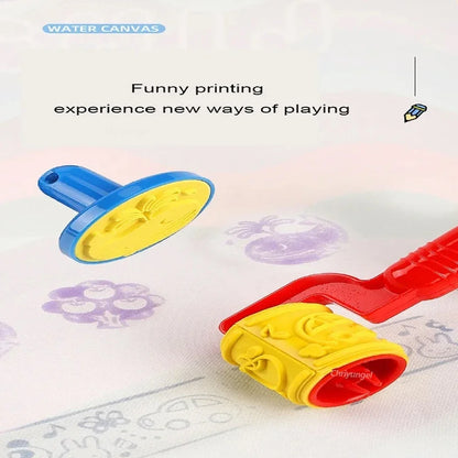 100x80CM Magic Water Drawing Mat with Reusable Magic Pens Doodle Montessori Painting Board Educational Toys Kids Gifts 39X31in