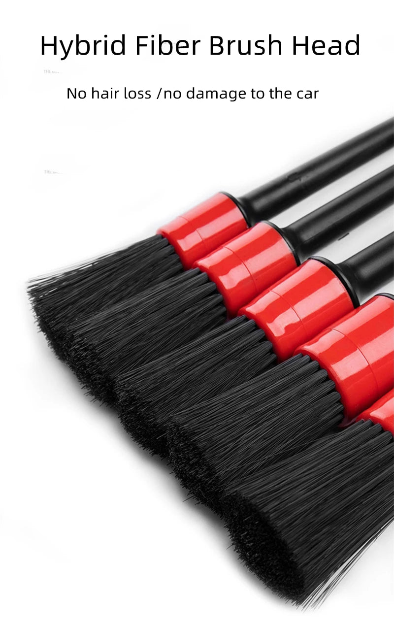 1/4PCS Car Wash Brush Detail Small Automotive Interior Cleaning Tools Air Conditioner Air Outlet Cleaning Brush Auto Wheel Brush