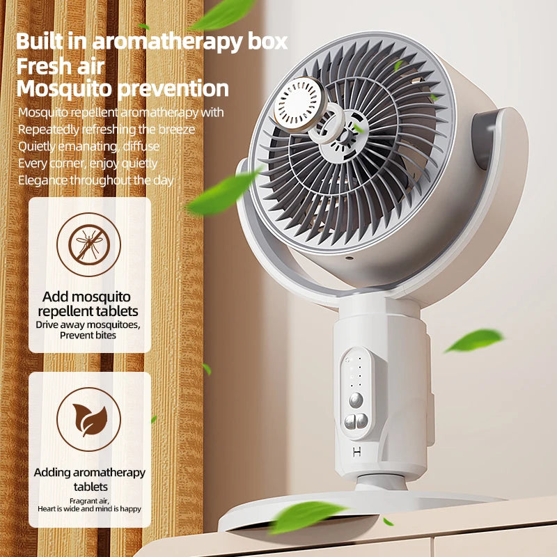 F1 Air Turbine Circulation Fan Floor-standing Fans Adjustable Air Circulating Fan Adjustable Height Timing Control Rechargeab