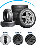 Puncture Repair Kit for Car Vacuum Tire Repair Screws, Quick Fix Self-Service Tire Repair Nails for Flat Tires With Screwdriver