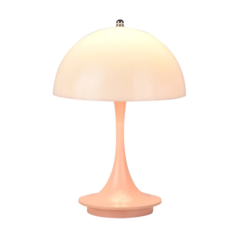 Danish mushroom table lamp Nordic modern high-end atmospheric charging bedroom bedside living room decorative light