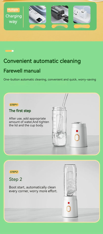 New Portable Automatic Juice Press Fruit Juice Blender USB Rechargeable Wireles Mini Juice Press Kitchen Tools Baby Food Blender