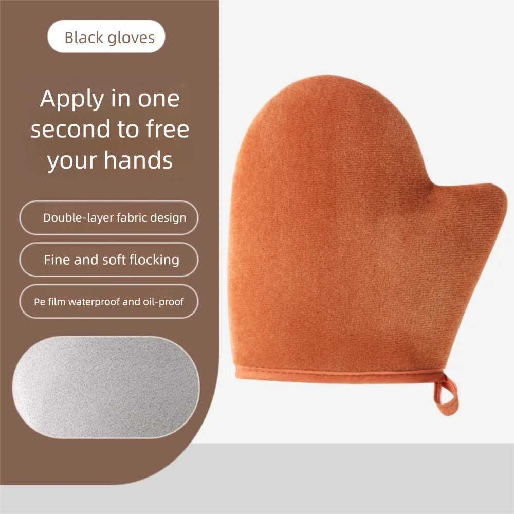 3-In-1 Body Lotion Glove Makeup Applicator Reusable Hands Applicator Double-Sided Prevents Sticky Bath Cleaning Tools