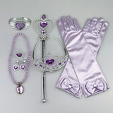Girls Cosplay Elsa Anna Princess Crown Magic Wand Costume Headband Party Rhinestone Hair Bands For Kids Hairband Gifts Toys