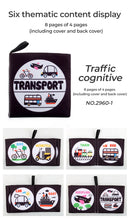 4 Pages Enlightenment Early Learning Books Children Black and White Cloth Book for Kids Montessori Educational Toys