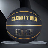 Black Gold Basketball Official Size 7 Composite Leather For Men's and Women's Outdoor Indoor Durable Training Ball High Quality
