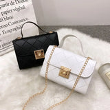 Minimalist PU Leather Chain Shoulder Bag High-Capacity Underarm Handbag Single Shoulder Bag Tote Bag Female Crossbody Bag