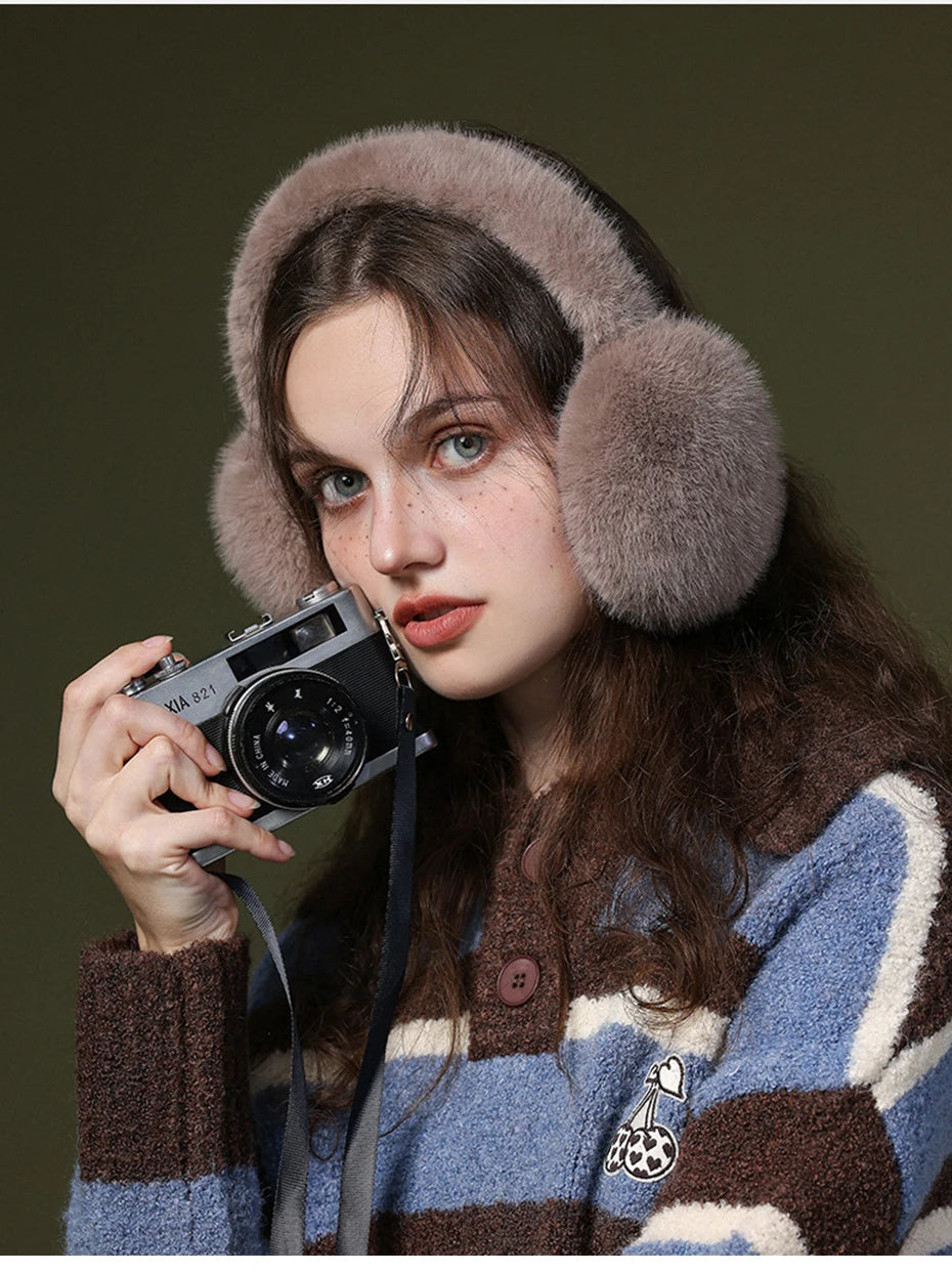 Maikun's New Thermal Earmuffs All-Match Autumn&Winter Cycling Thickened Ear Bags Imitation Rabbit Marten Ear Muffs