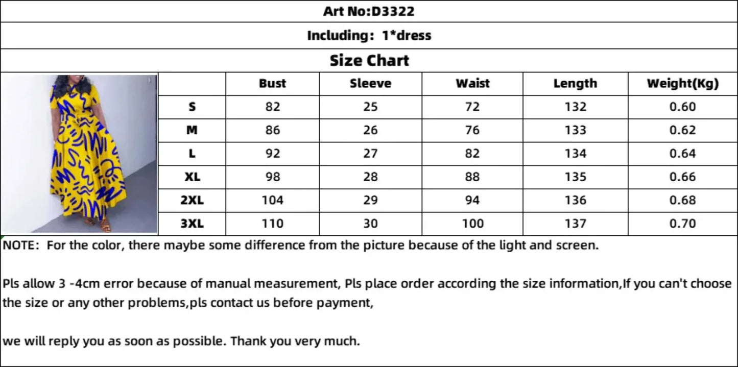 2025 Dashiki Fashion Belted Maxi Long Party Dress Vintage Printed Sundress Casual Vestidos Robe african dress Summer Women Dress