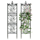 Metal Garden Trellis Tall Plant Climbing Fence for Vegetables Grapes and Flowers
