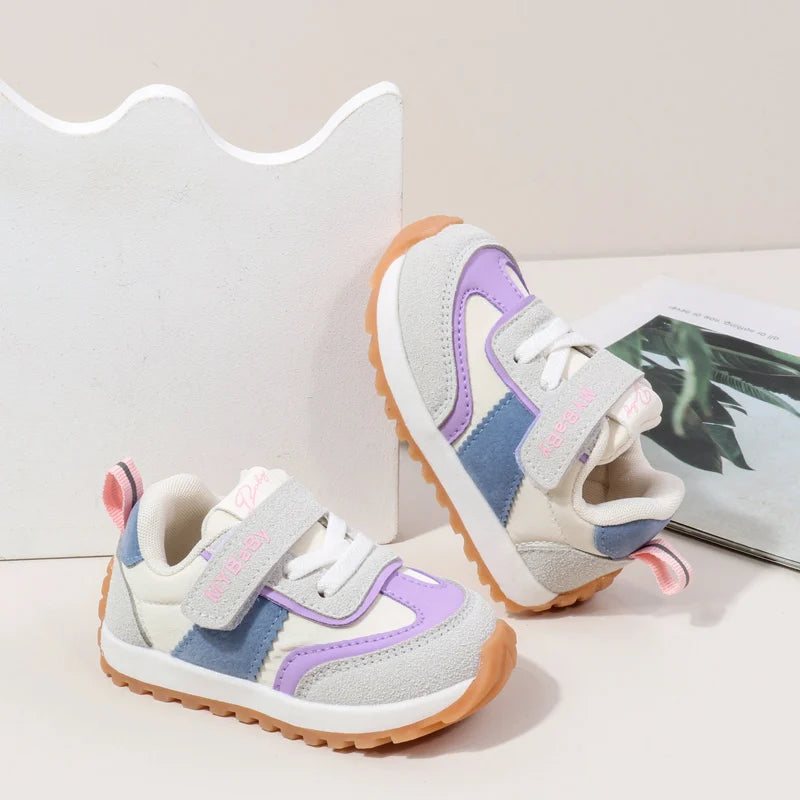 Spring and Autumn Children Casual Sports Shoes High Quality Anti Slip Walking Shoes for Girl Boy Cute Baby Prewalker Shoes BM16