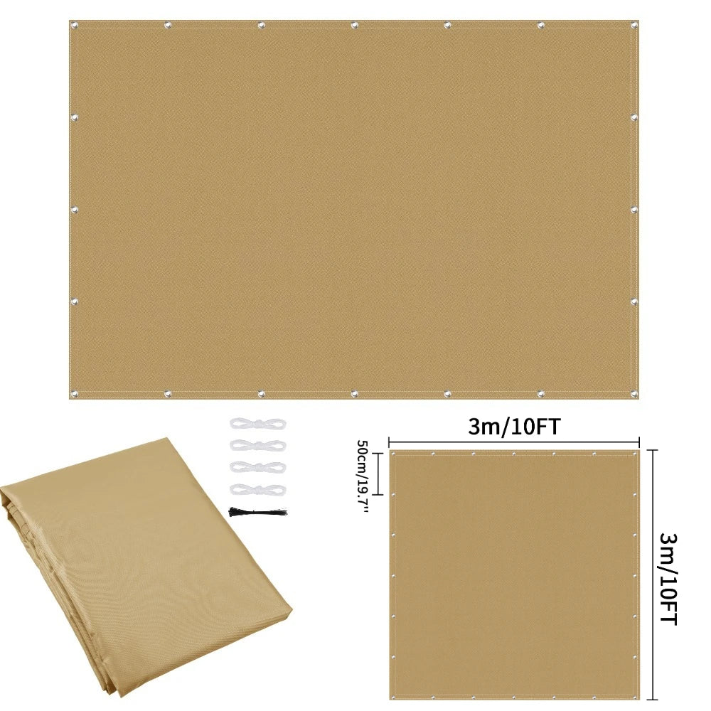 Waterproof Privacy Fence Screen Fence Covering Privacy with Grommets UV Protection Fencing Shade Cover for Outdoor Yard Backyard