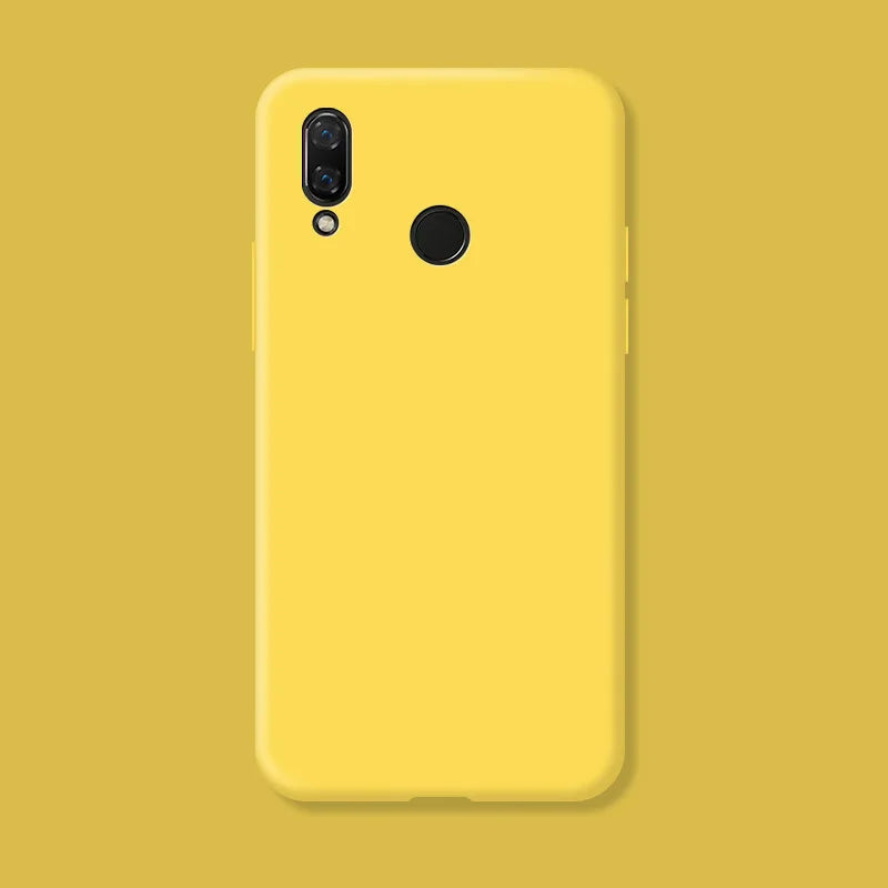 For Huawei P Smart 2019 Case Fundas Original Case Huawei P Smart 2019 Shockproof TPU Liquid Silicone Protective Phone Back Cover