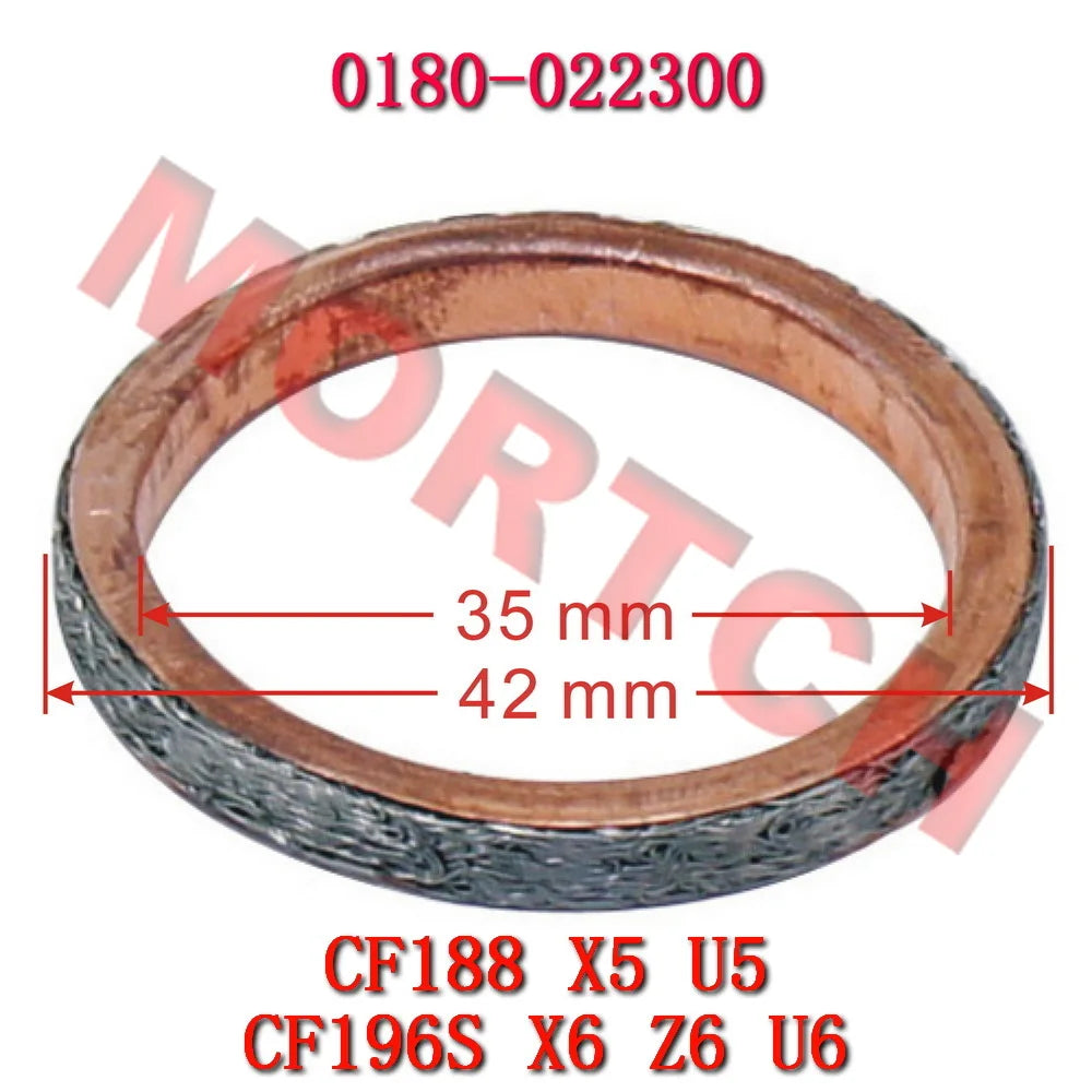 Gasket for Exhaust Pipe 0180-022300 For CFMoto 800cc ATV CF500 X5 CF600-C CF625-2 X6 CF800-2 X8 ENGINE 196S-B U6 CF188 500cc