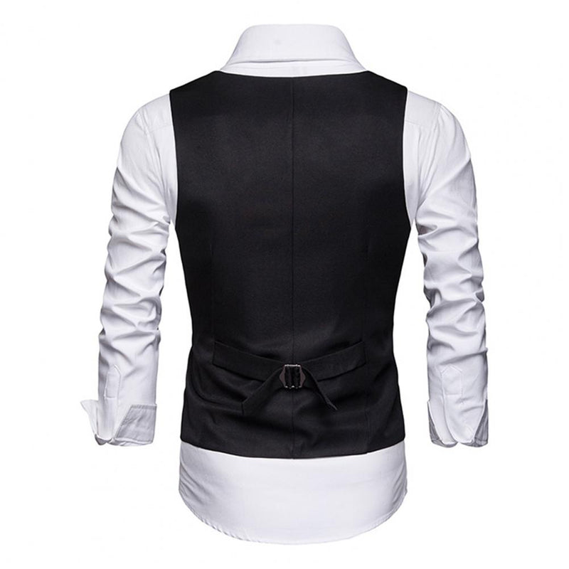 New Arrival Dress Vests For Men Slim Fit Mens Suit Vest Male Waistcoat  Casual Sleeveless Formal Business Jacket S-3XL