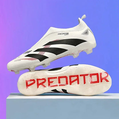 New Men Soccer Shoes Long Spikes Cleats Drop Shipping Football Boots Training Sneakers Ultralight Indoor Match Futsal Breathable