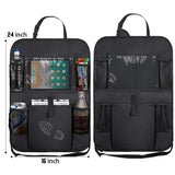 Car Backseat Organizer with Touch Screen Tablet Holder Auto Storage Pockets Cover Car Seat Back Protectors Car Accessories
