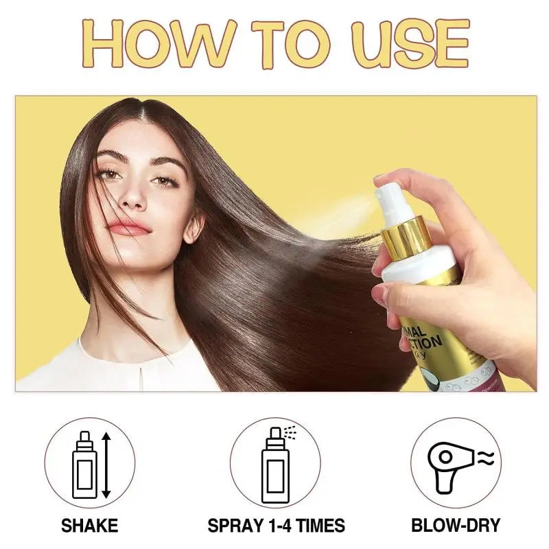 GOIPLE Hair Heat Protectant Spray, Protect from Flat Curling Iron, UV Heat Protector, Damaged Repair, Leave-in Conditioner