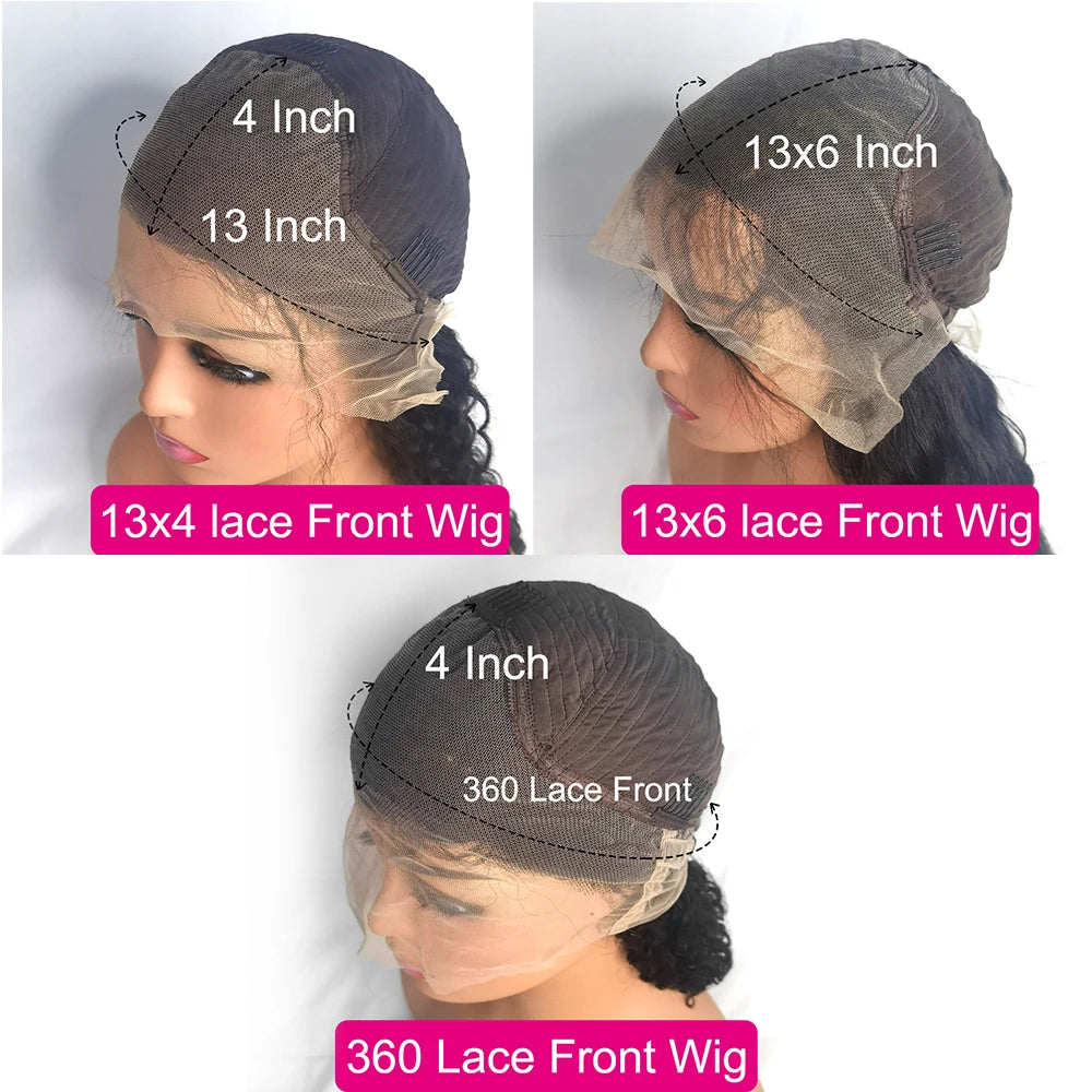 Peruca lace frontal cabelo humano ondeulado body wave - renda HD transparente pre - plucked