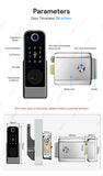 Fingerprint Lock Waterproof Tuya Wifi Remote Control Bluetooth TTLock App Mechanical Electronic Smart Door Lock For home