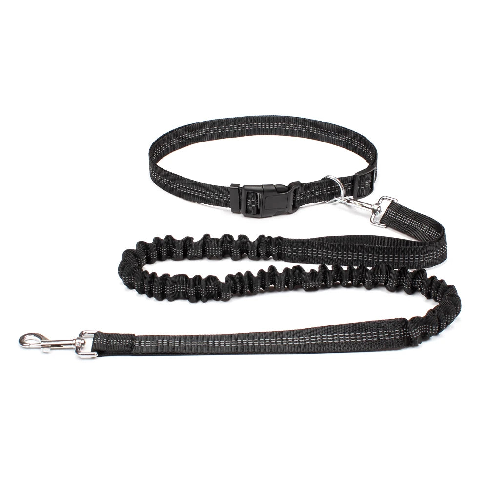 Correa de perro manos libres para pasear, correr y trotar, ajustable, cinturón de cintura, correa de pecho, cuerda de tracción, accesorios para perros
