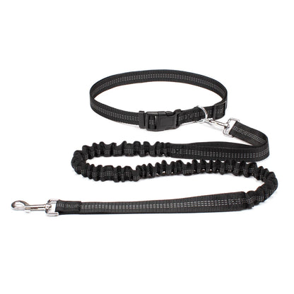Correa de perro manos libres para pasear, correr y trotar, ajustable, cinturón de cintura, correa de pecho, cuerda de tracción, accesorios para perros