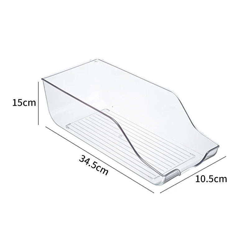 Transparent Refrigerator Storage Box Vegetable Fruit Organizer Fridge Clear Container for Kitchen Food Drinks Storage