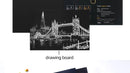 Scratch Art Paper Set 2 Sheets World Landmark Night Scene with Stylus DIY Crafts Stress Relief Creative Painting Adult Kids Gift
