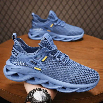 Men's Summer Mesh Sneakers - Breathable for Casual Outdoor Running Tennis Hiking & Luxury Platform Loafers Style