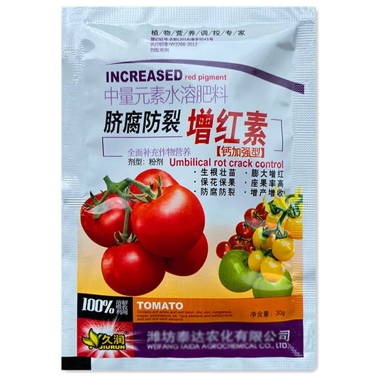 Fertilizante foliar especial para tomates, anticorrosivo, soluble en agua, que conserva flores y frutos, y complementa la nutrición.