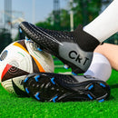 Professional Society Football Boot Men High-top Leather Lightweight TF/FG Five-a-side Soccer Shoes Childrens Football Shoes Kids