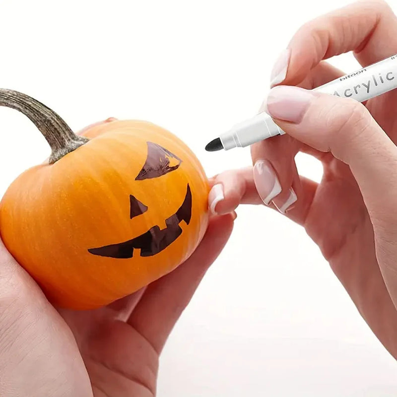 12-80Colors Acrylic Paint Pens Markers for Rock Painting Water Based Paint Markers Ceramic Easter Egg Glass Wood Manga DIY Gift