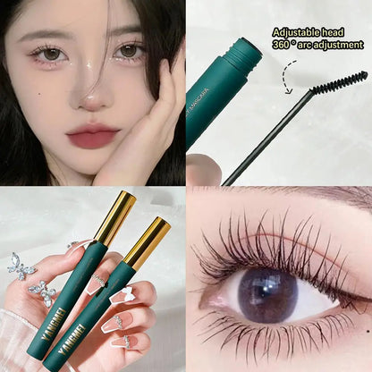 Ultra-Fine Curling Mascara Thick Lengthening Long-Lasting Waterproof Eyelash Mascara  Non-Smudge Eyelash Makeup For Natural Look