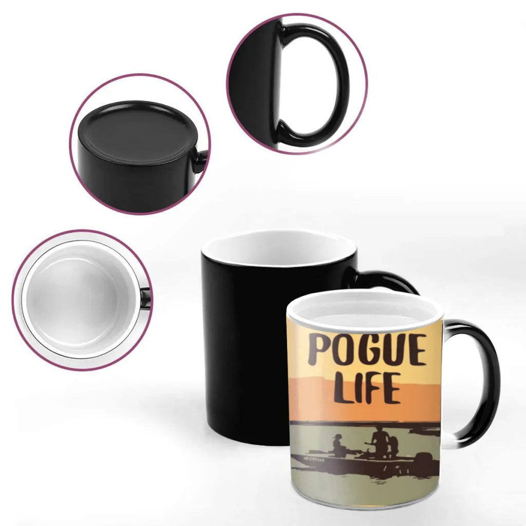 Outer Banks Anime Creativity Color Changing Mug Ceramic Mug Hot Coffee Cup Breakfast Cup Mug Friend Gift