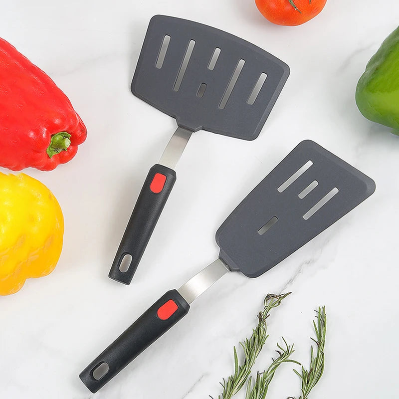 Silicone Spatula for Non Stick Pots High-temperature Resistant Household Stir Fry Spatula Spring Steel Kitchen Utensils