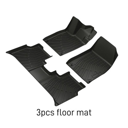 TPE Floor Mats Cargo Liner For Volkswagen ID.4 2024 2023 2022 2021 All Weather Waterproof Floor Liners TPE Trunk Mat Foot Pads