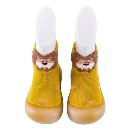 Cute and Comfy Cotton Newborn Baby First Walkers Socks Baby Soft-Soled Indoor Casual Shoes Breathable and Non-Slip Baby Shoes