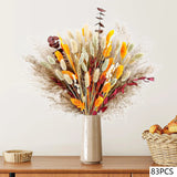 105pcs Natural Dried Flowers Pampas Floral Bouquet Boho Country Home Decoration Rabbit Tail Grass Reed Wedding Decor Arrangement