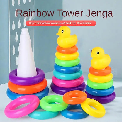 Montessori Baby Toy Rolling Ball Tower Montessori Educational Games For Babies Stacking Track Baby Development Toys 1 2 3 Years